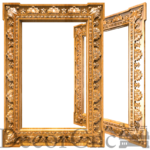 Дерев'яна різьблена рама No1